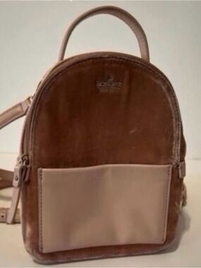 Kate Spade velvet leather merry mini backpack